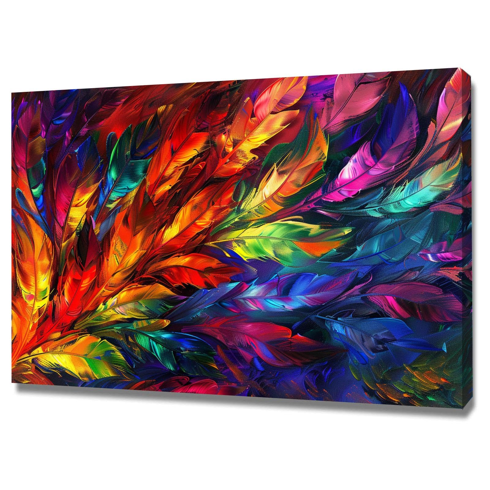 Impression sur toile haut de gamme 60x80cm avec tableau abstrait moderne - 7