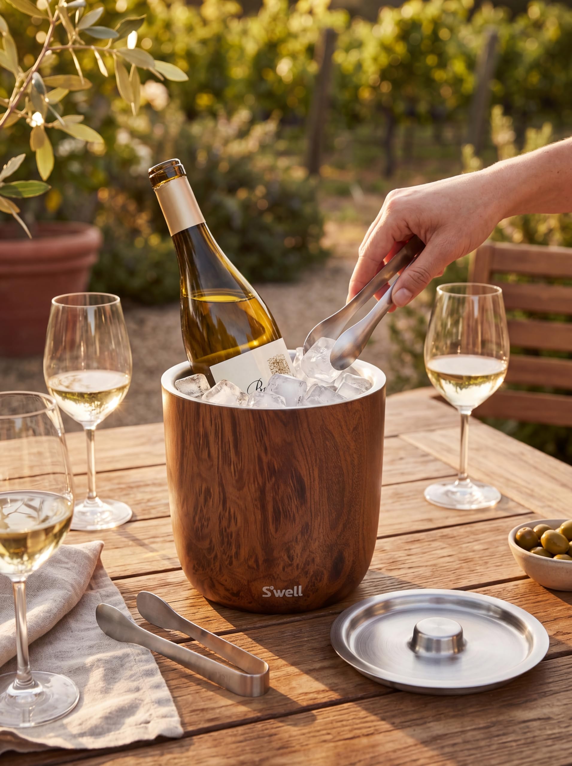 Amazon.com: S'well Stainless Steel Ice Bucket with Tongs, 68oz
