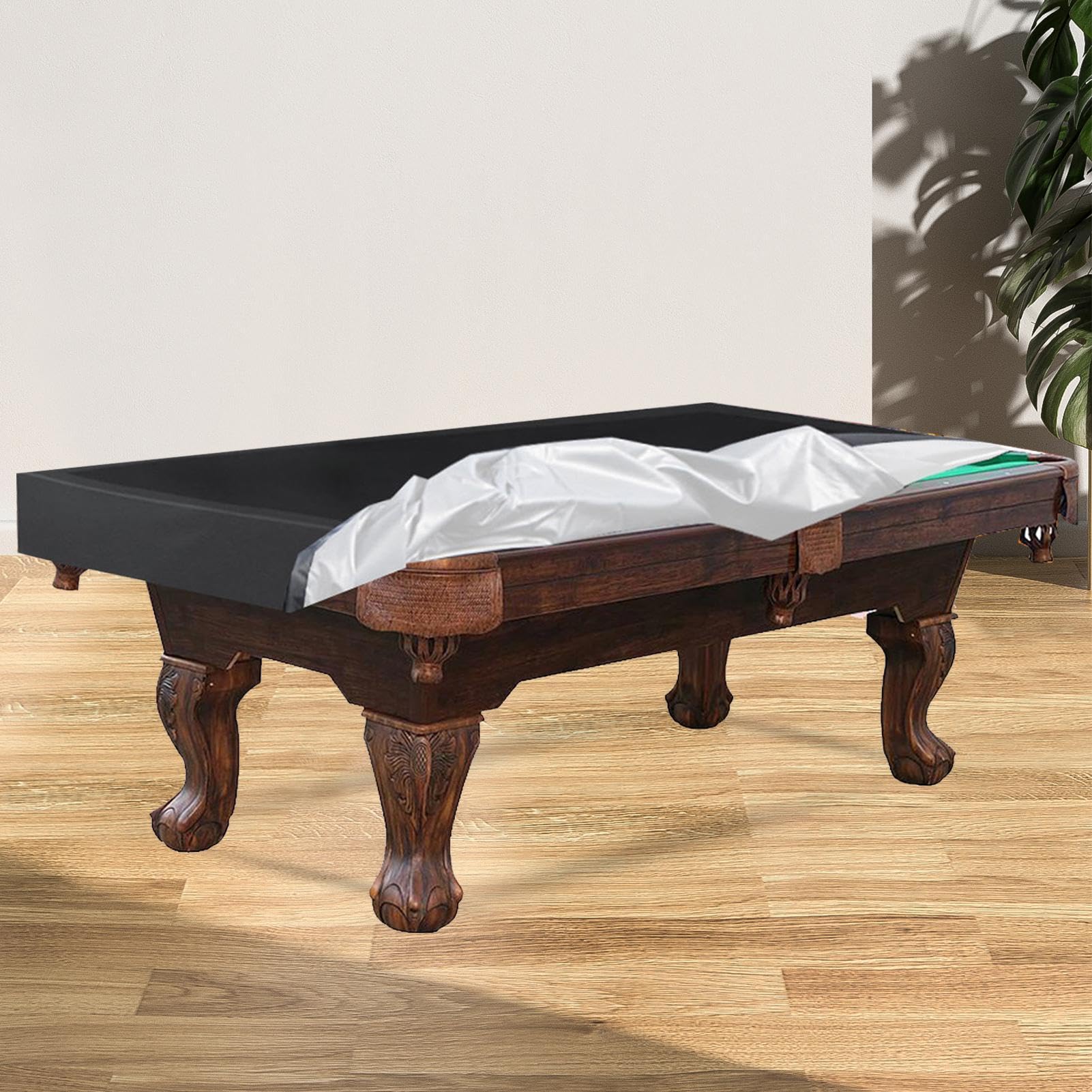 Housse Pour Table 7 8 9 Pieds Housse Table Billard Extérieur Housse Billard Protection Extérieur 210D | Tissu Oxford Imperméable UV | 215x125x14cm Housse Table Billard Protection Protection Table Billard Extérieur