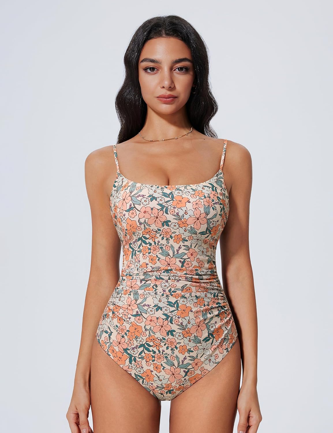 SUUKSESS Women One Piece Tummy Control Swimsuit Crisscross Backless Bathing Suit - Image 5