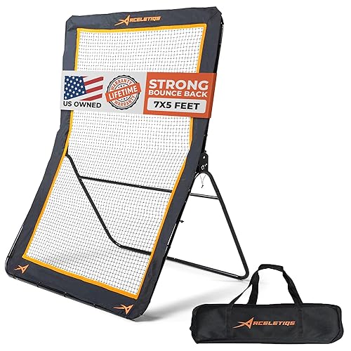 ACELETIQS Lacrosse Rebounder for Backyard 5x7 Feet Baseball Rebounder Volleyball