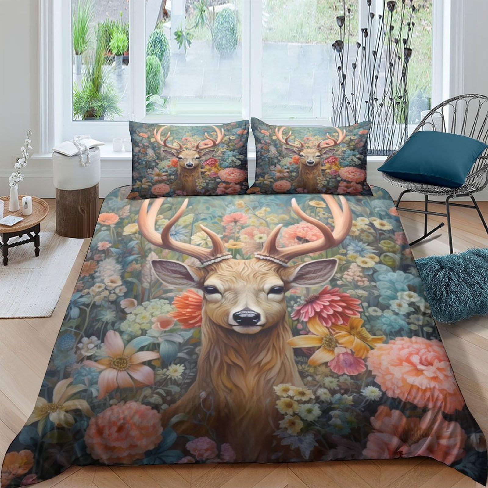Stampato in 3D Pronipote tibetano Copertina Stampata Microfibra Disegnata Biancheria Da Letto Morbido Easy Care Con 2 Federe,Double（200x200cm）, Per Adolescenti E Adulti