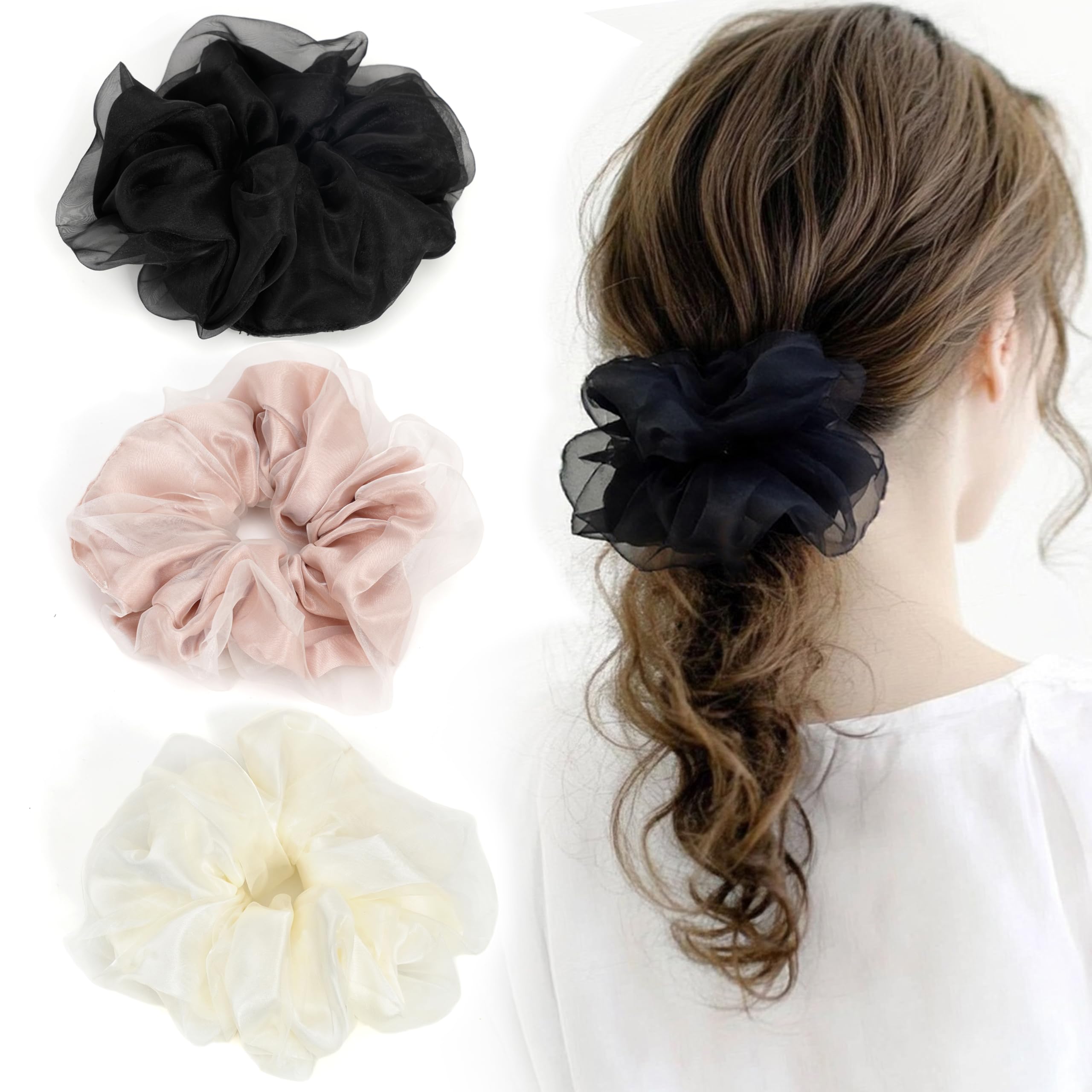 Amazon.co.jp: BIANHUAN シュシュ ヘアアクセサリー ヘアゴム