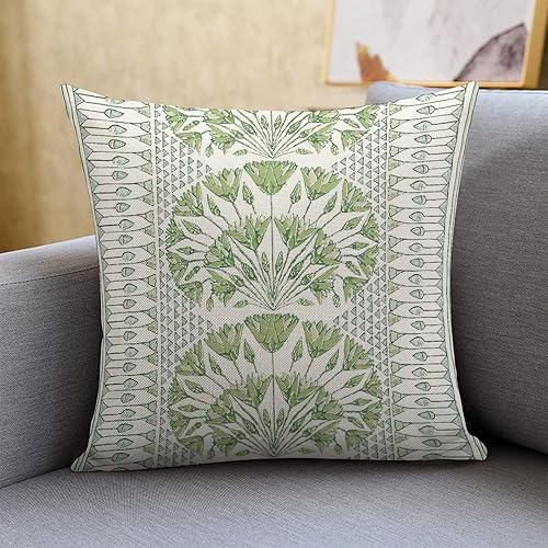 Funda de almohada decorativa verde de 22 x 22 pulgadas funda de cojín Thibaut para decoración de dormitorio sala de estar escuela oficina y hogar 22