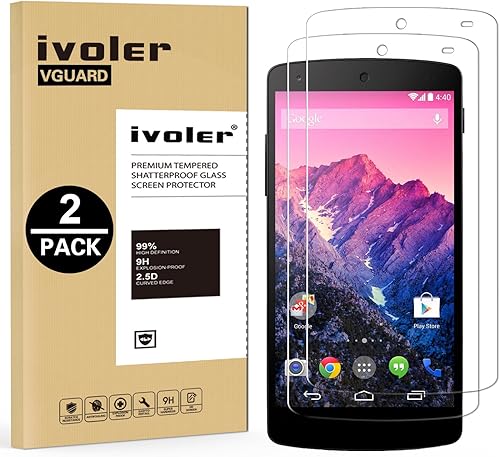 iVoler Pack  Pellicola Vetro Temperato per Google Nexu  Garanzia Vita   Pellicola Protettiva  Protezione per Schermo