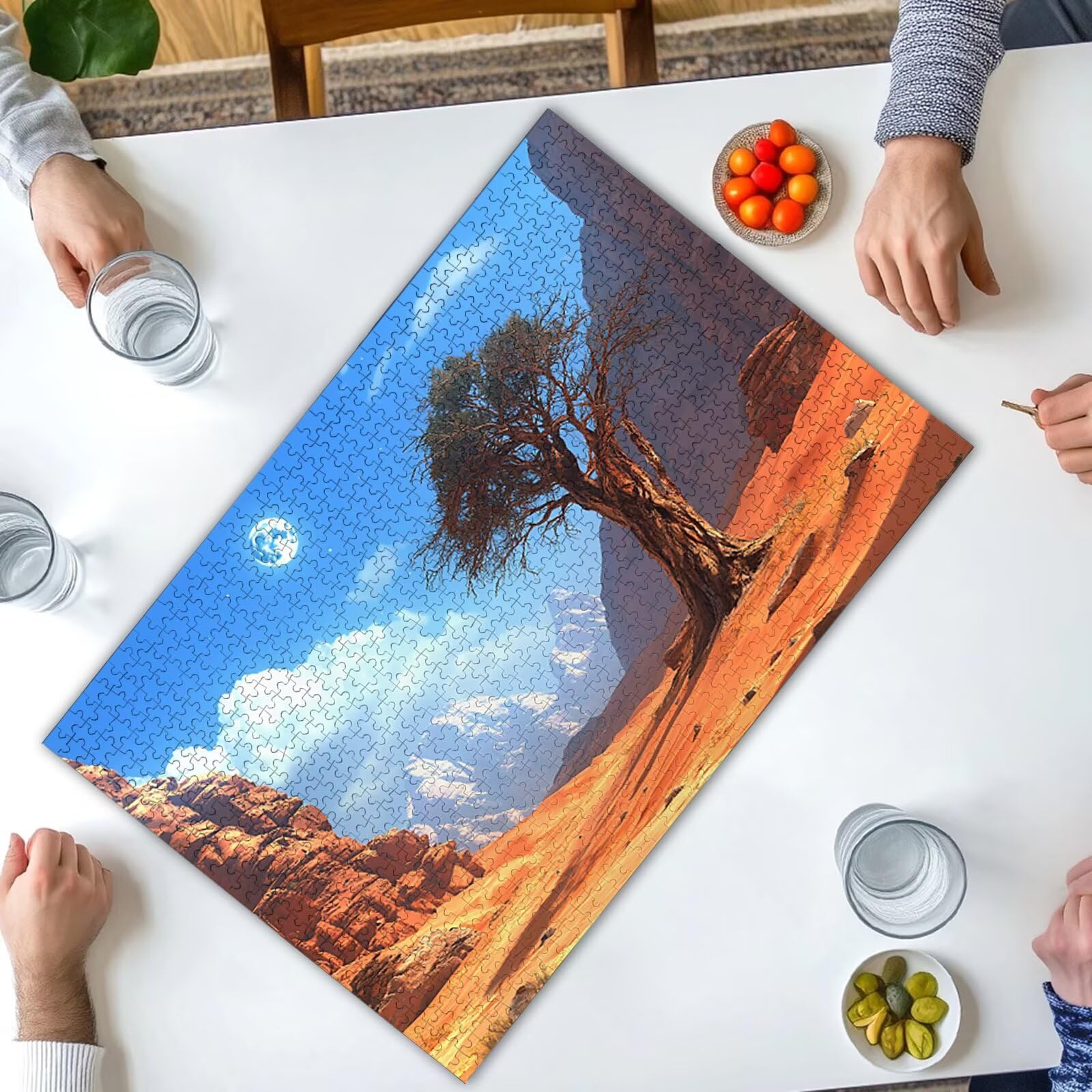 Puzzle dla dorosłych 4000, puzzle krajobrazowe dla dorosłych, 4000 elementów, drewniane puzzle z wykwintnym pudełkiem, niemożliwe puzzle do dekoracji wnętrz, prezenty dla kobiet/mężczyzn, -3559