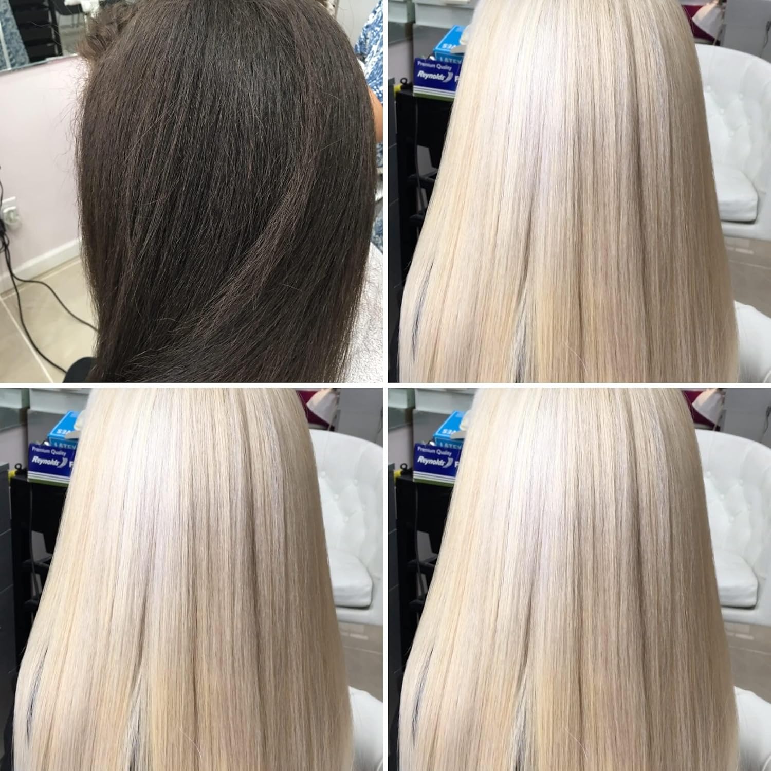 Ugly Duckling Brilliant Blonde Extra Strength Blue Powder Lightener for Dark & Resistant Hair | Dust-Free, Fast Anti-Brass Lift | Up to 8 Levels of Lift | 1.1 lb (500g)