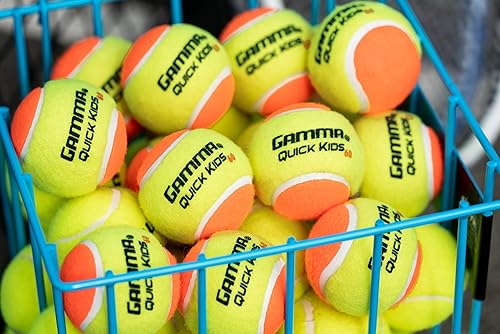 Miniatura 7 de GAMMA Quick Kids - Pelotas de tenis de entrenamiento de 36, 60 y 78 para niños y principiantes, núcleo de baja compresión que reduce la velocidad y