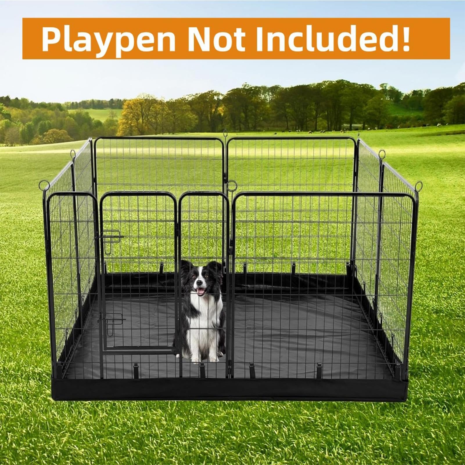 Alfombrilla de juegos para cachorros, alfombrilla para perros | Valla para mascotas - Tela Oxford lavable para cachorros Perros Pee Pad impermeable Whelping - Alfombrilla de entrenamiento para
