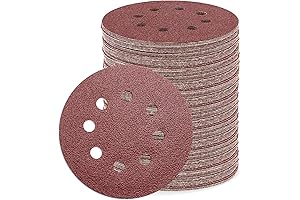 40 Grit Sanding Discs 5 Inch 8 Hole Hook and Loop Durable...