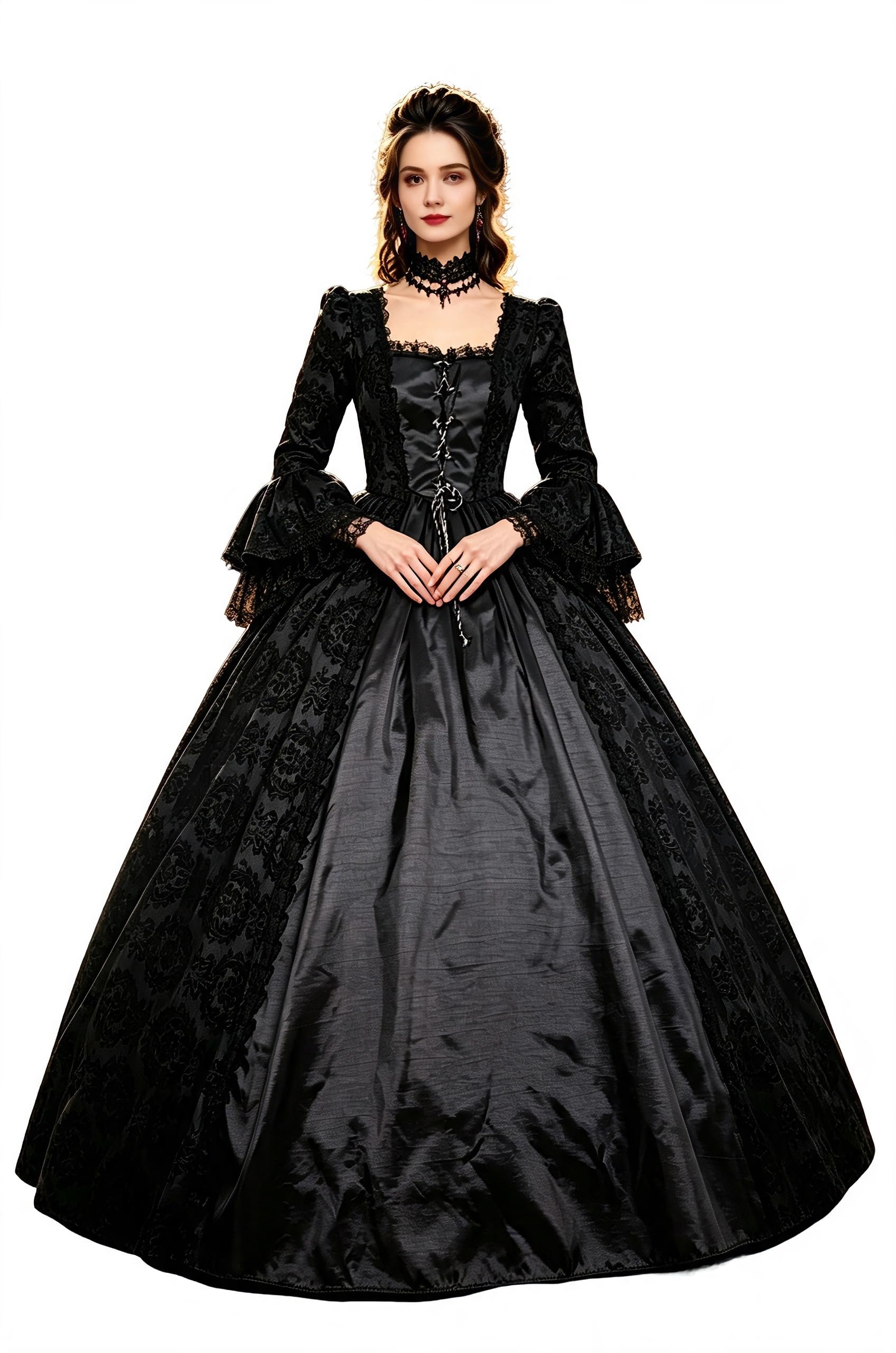 CountryWomen Womens Marie Antoinette Rococo Victorian Ball Gown Long Dress