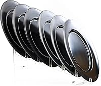 Vista 4 de Calypso Basics by Reston Lloyd - Plato de ensalada de melamina, juego de 6, color negro