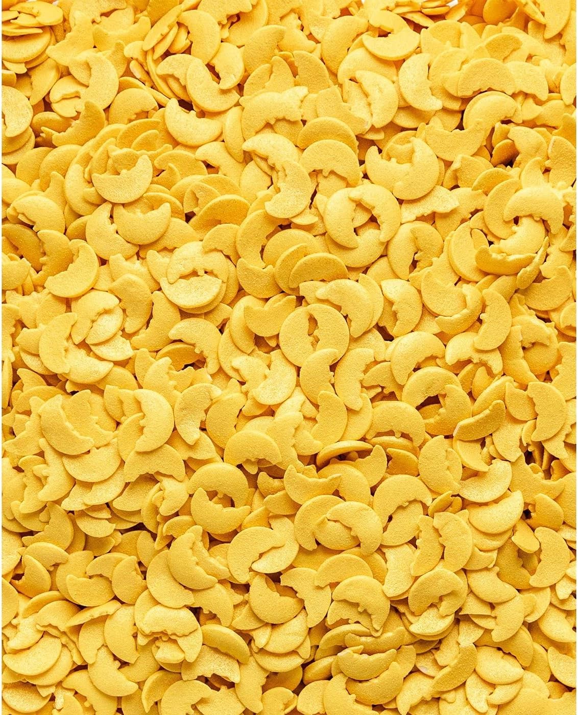 Gold Glimmer Crescent / Half Moon Sugar Sprinkles 25g Cake & Cupcake Decorations