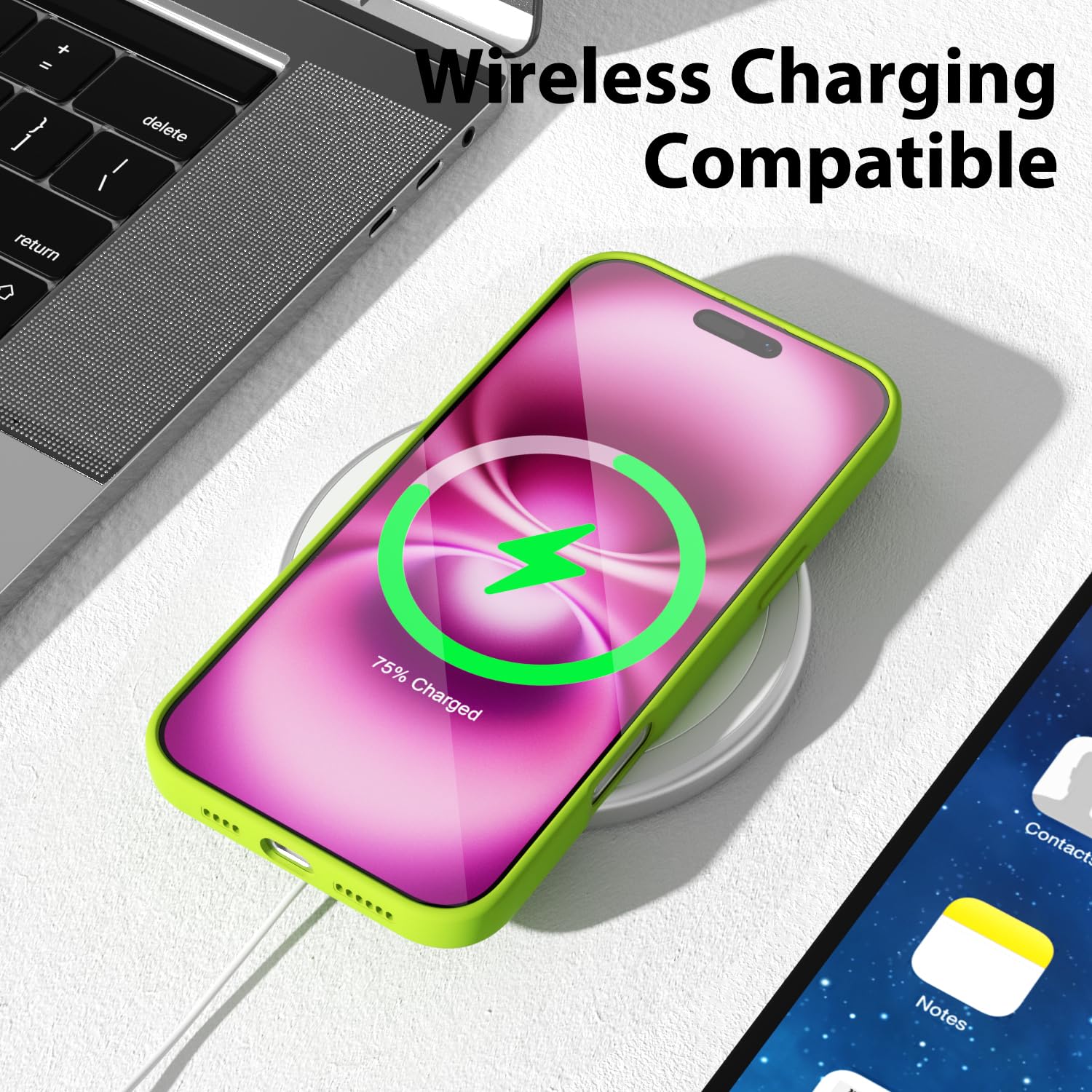 oakxco for iPhone 16 Pro Max Case Liquid Silicone, Soft Rubber Gel Elegant Aesthetic Basic Simple Cover, Cute Thin Slim TPU Matte Solid Color Plain Smooth Case for Women Girl, Light Pink — view 833