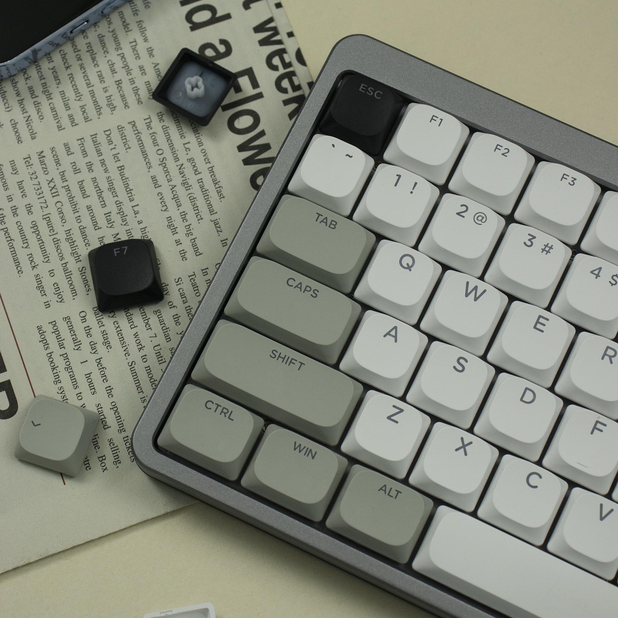 Amazon | 143キー キーキャップ XVX ロープロファイル PBT キー