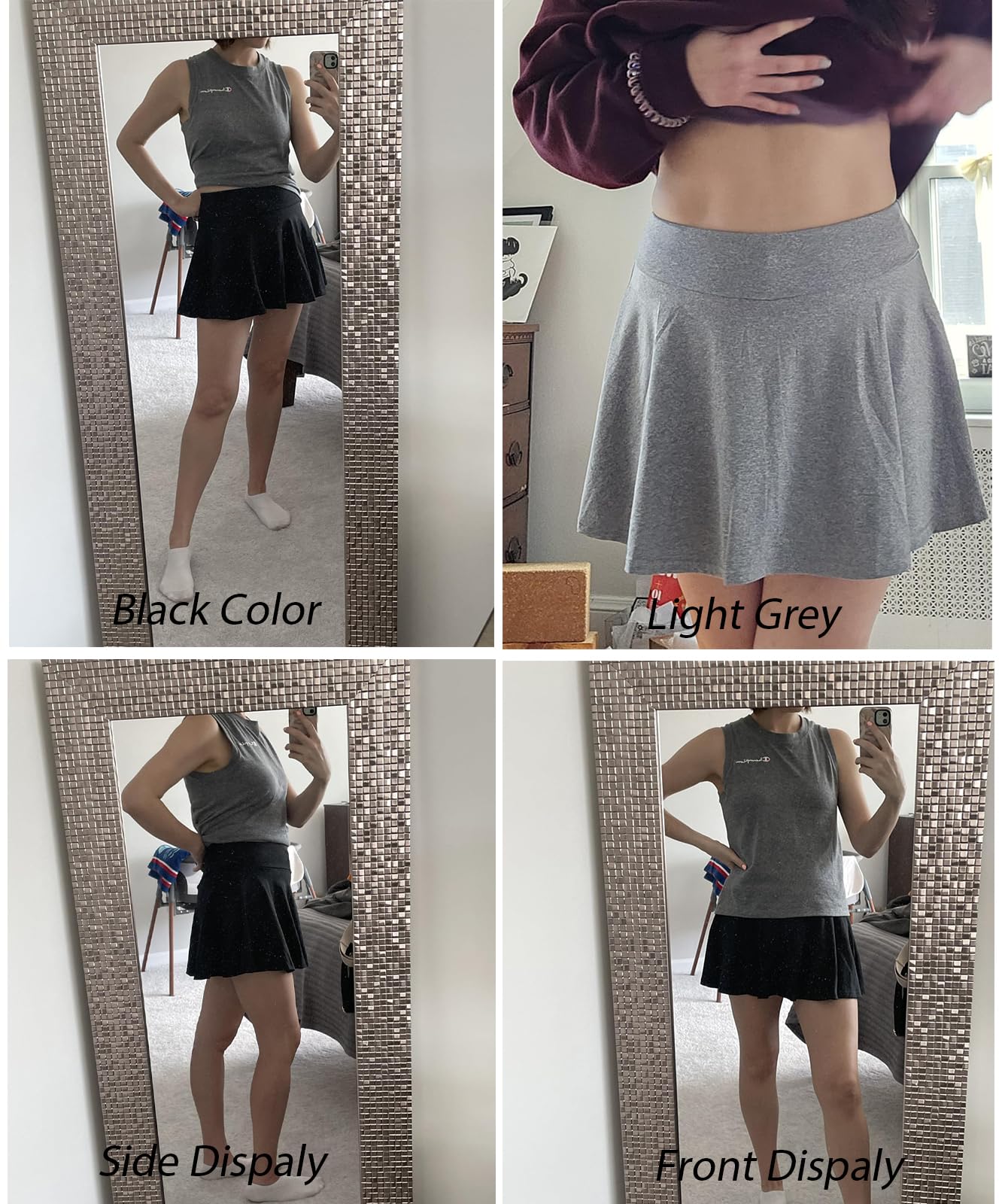 Faldas cortas para mujer, para tenis, golf, atletismo, pantalones cortos, con bolsillos, faldas para correr y entrenar