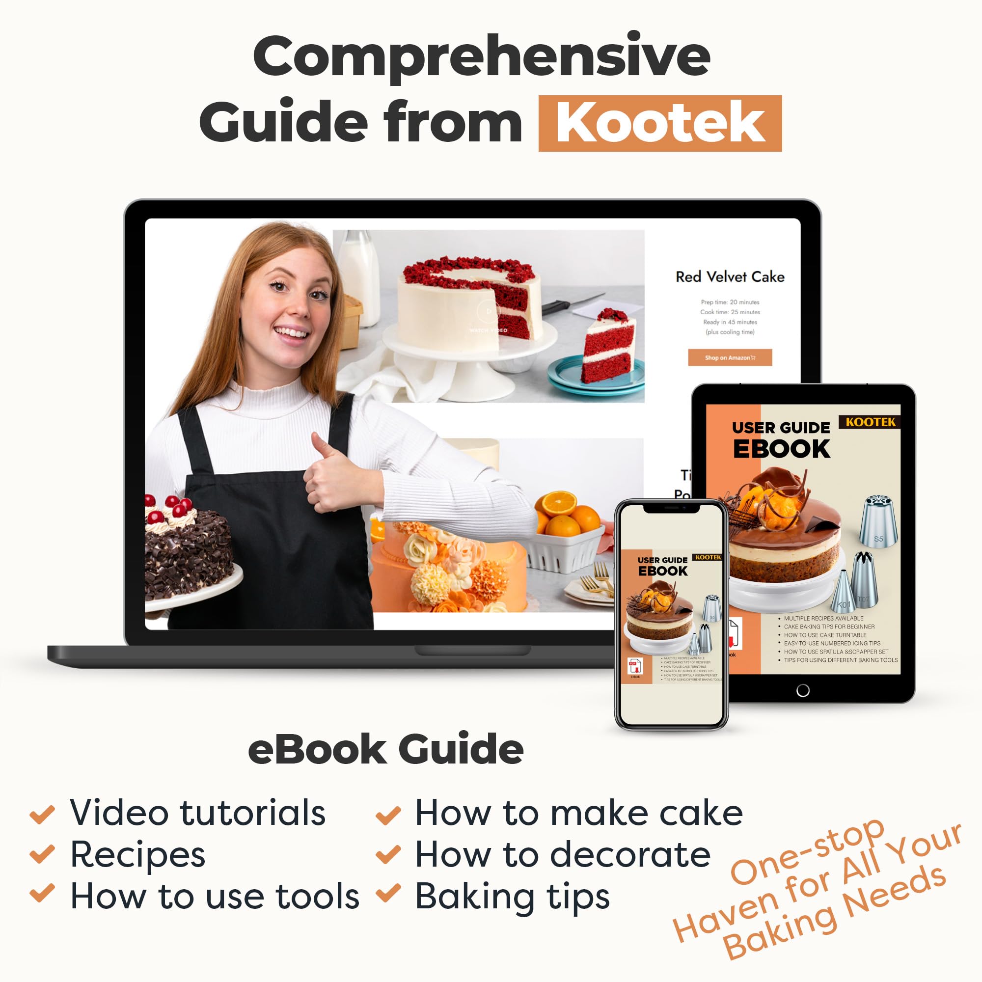 Kootek Cake Decorating Kit - Baking Tools for Beginners -5