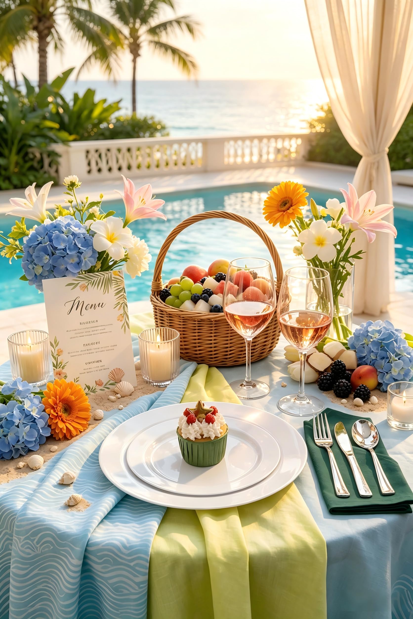 White Disposable Plates - 60 Pack for Parties & Weddings -10