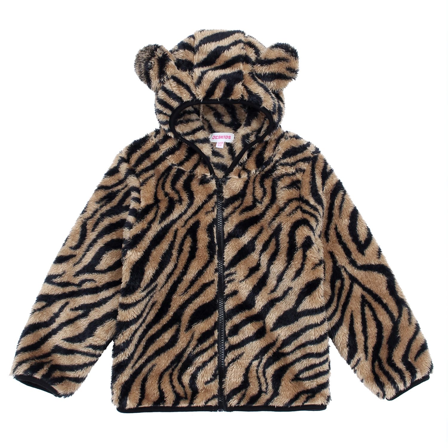 JESKIDS Toddler Girls Boys Fleece Hoody Jacket Zip Up Teddy Coat Warm Winter Outwear