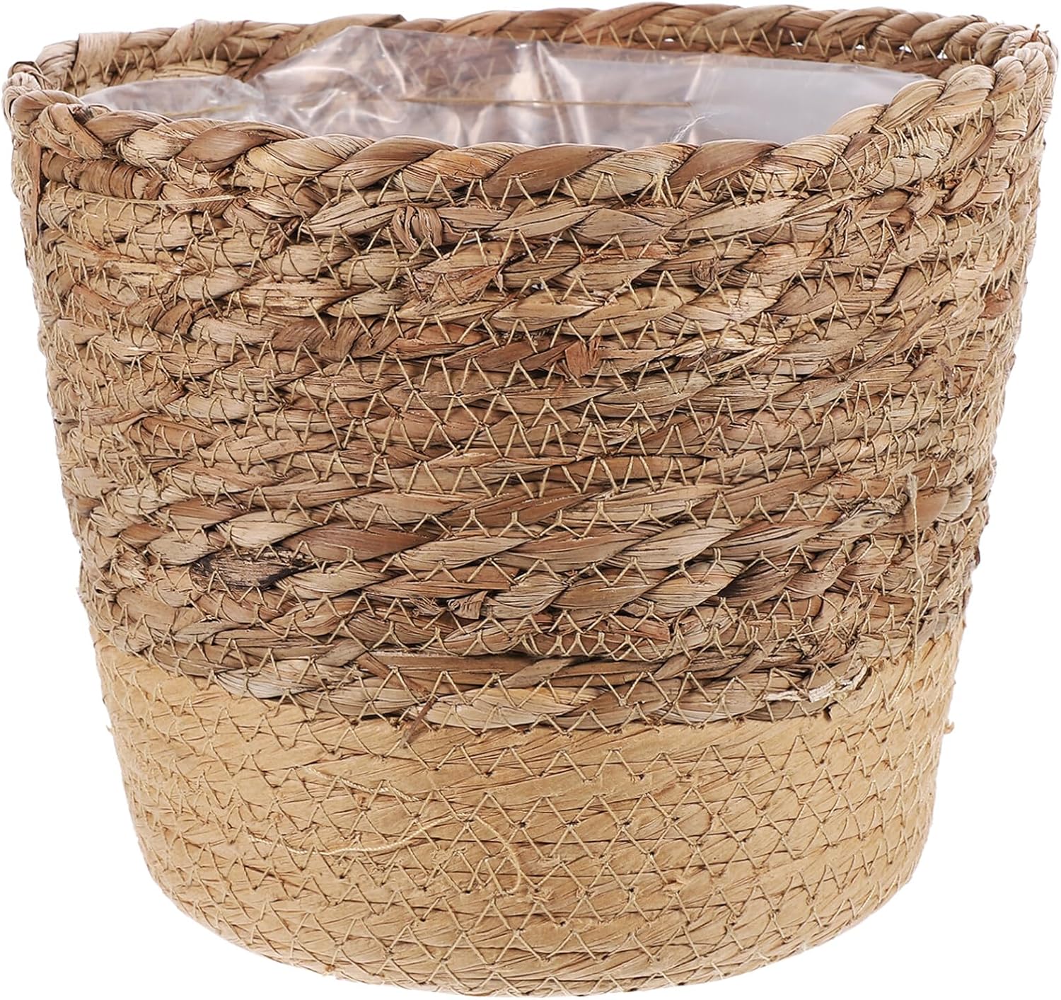 Yardwe Woven Flower Pot Decor Storage Basket Plant Container Planter Basket Multi-Purpose Indoor Planter Plant s Indoor Woven Grass Rattan Flower Vessel
