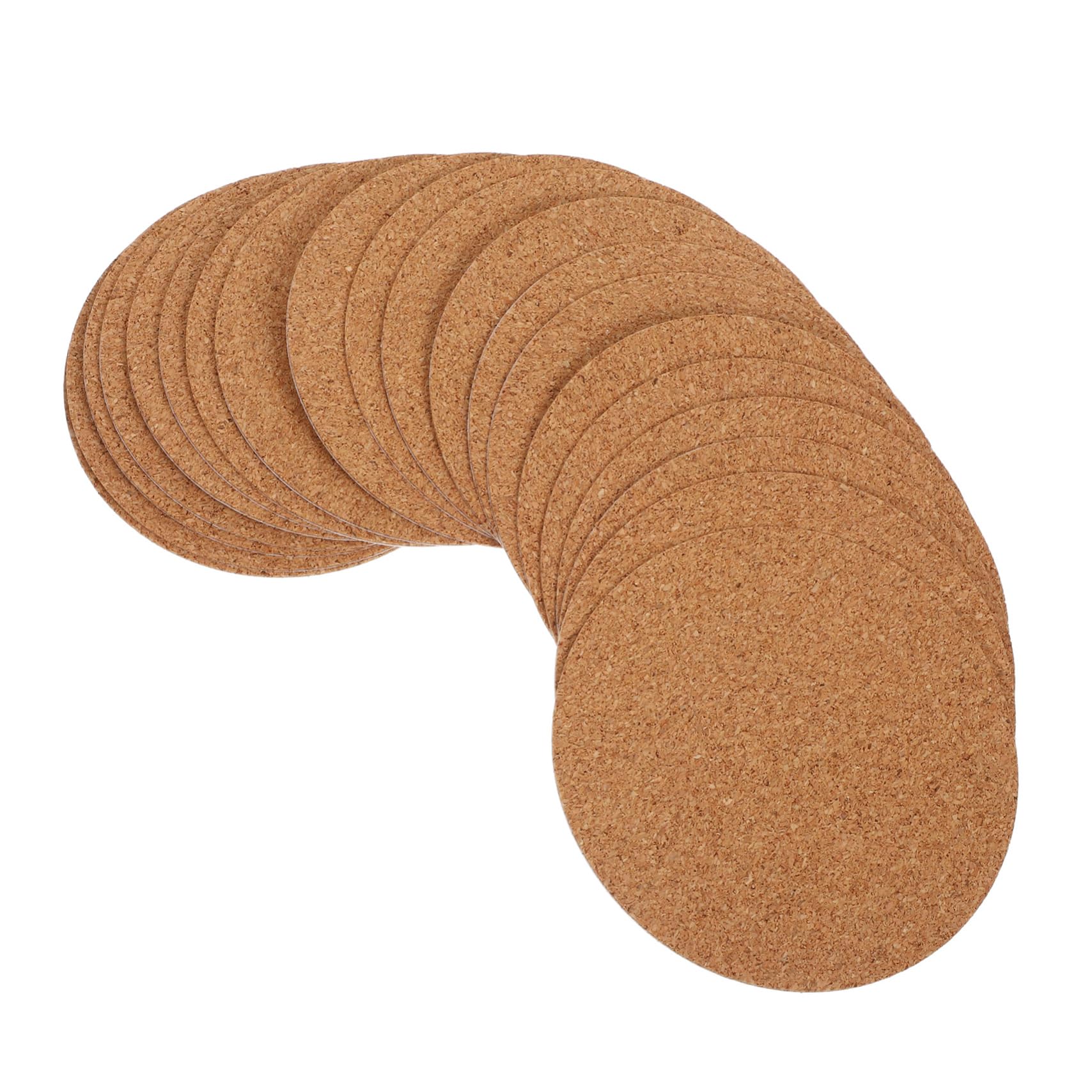 TEHAUX 20pcs Cork Gasket Cup Mat Table Decoration Bar Coasters Serape Placemats Anti Slip Coasters Round Coasters Drink Coasters for Tabletop Protection Adhesive Coaster Cups Coasters