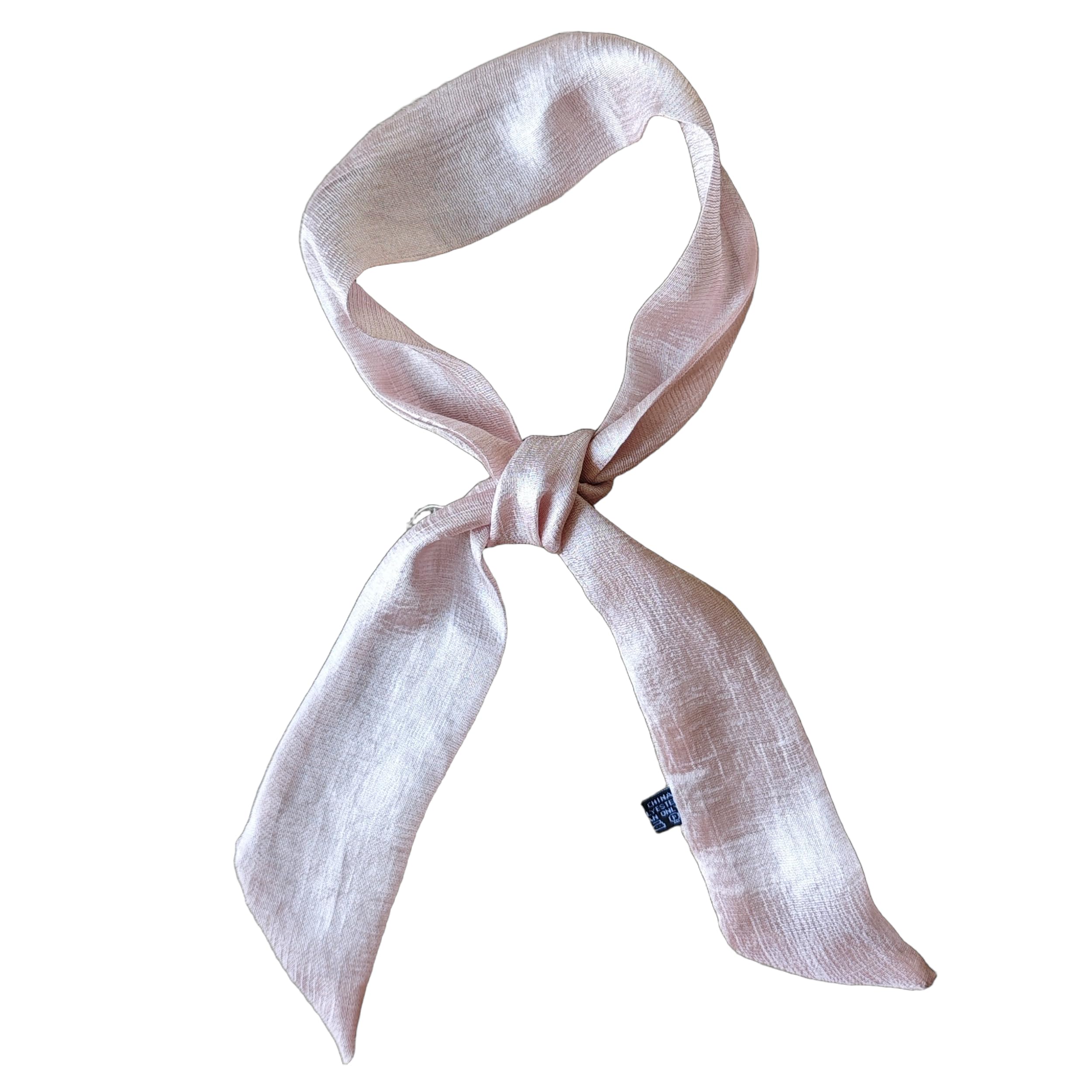 GIMIRO Bufanda de lino de imitación Elegante, 95 x 5 cm, Cinturón Flexible, Accesorio Versátil para Cuello y Cabello