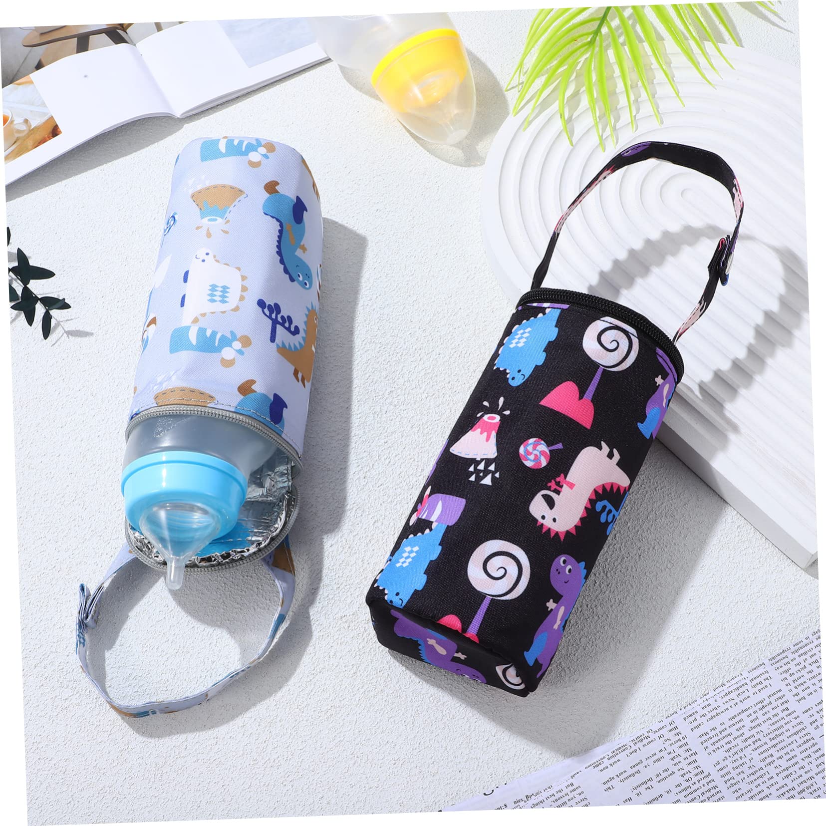 Abaodam 6 Piezas Bolsa Termica Biberon Frío Mamá Tapa De Botella De Vidrio Bolsa Porta Botella De Agua Bolsa Aislante para Botella De Leche La Leche Bebé Manga Papel De Aluminio