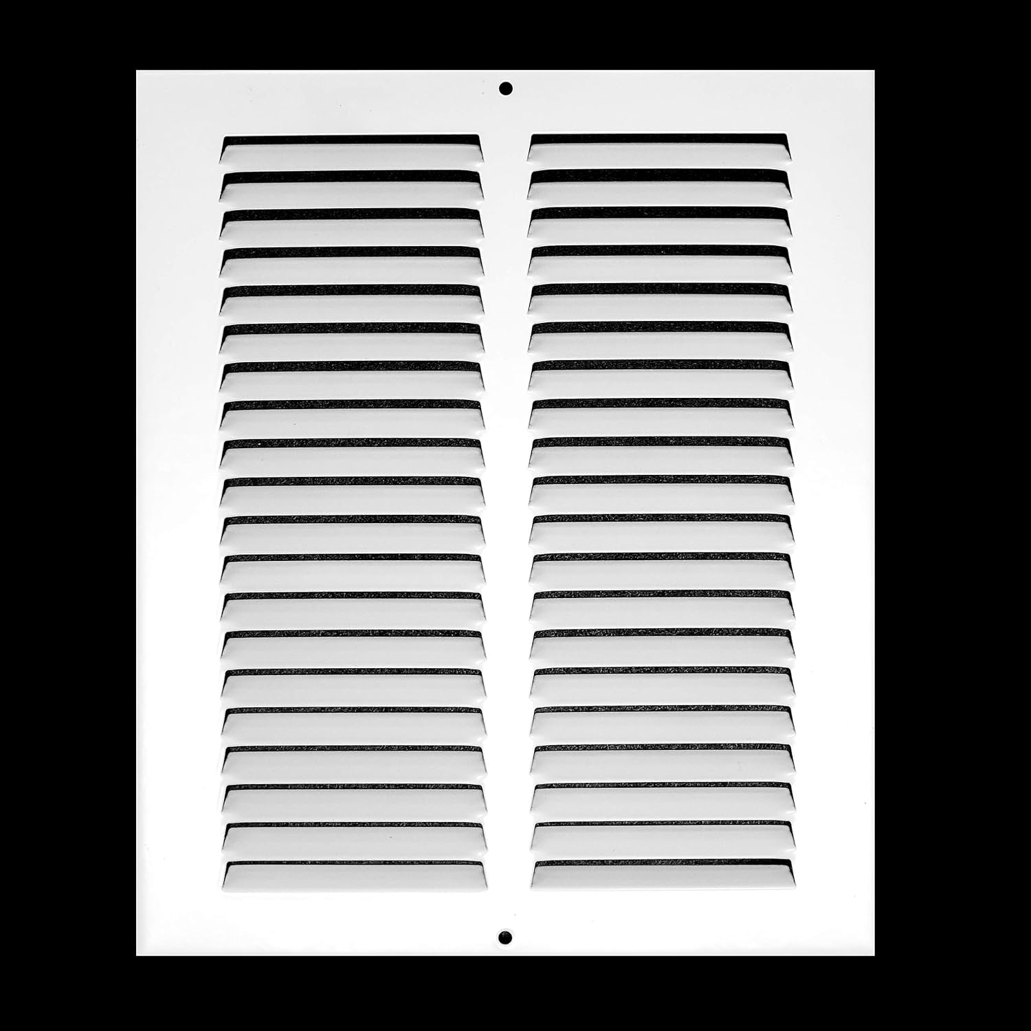 White Steel 8x10 Duct Opening Return Air Grille, 2 Pack