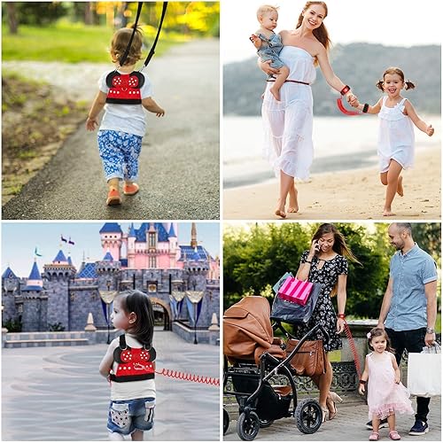 Miniatura 7 de Lehoo Castle Correa para caminar para niños pequeños + diseño de bloqueo de llave antipérdida de muñeca, correa de bebé 3 en 1 para niños pequeños,