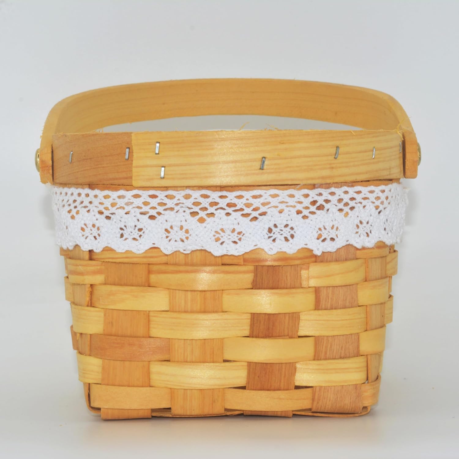 Flower Girl Basket Wooden Flower Basket Woven Flower Basket,Wedding Flower Girl Basket And Home Decorations.
