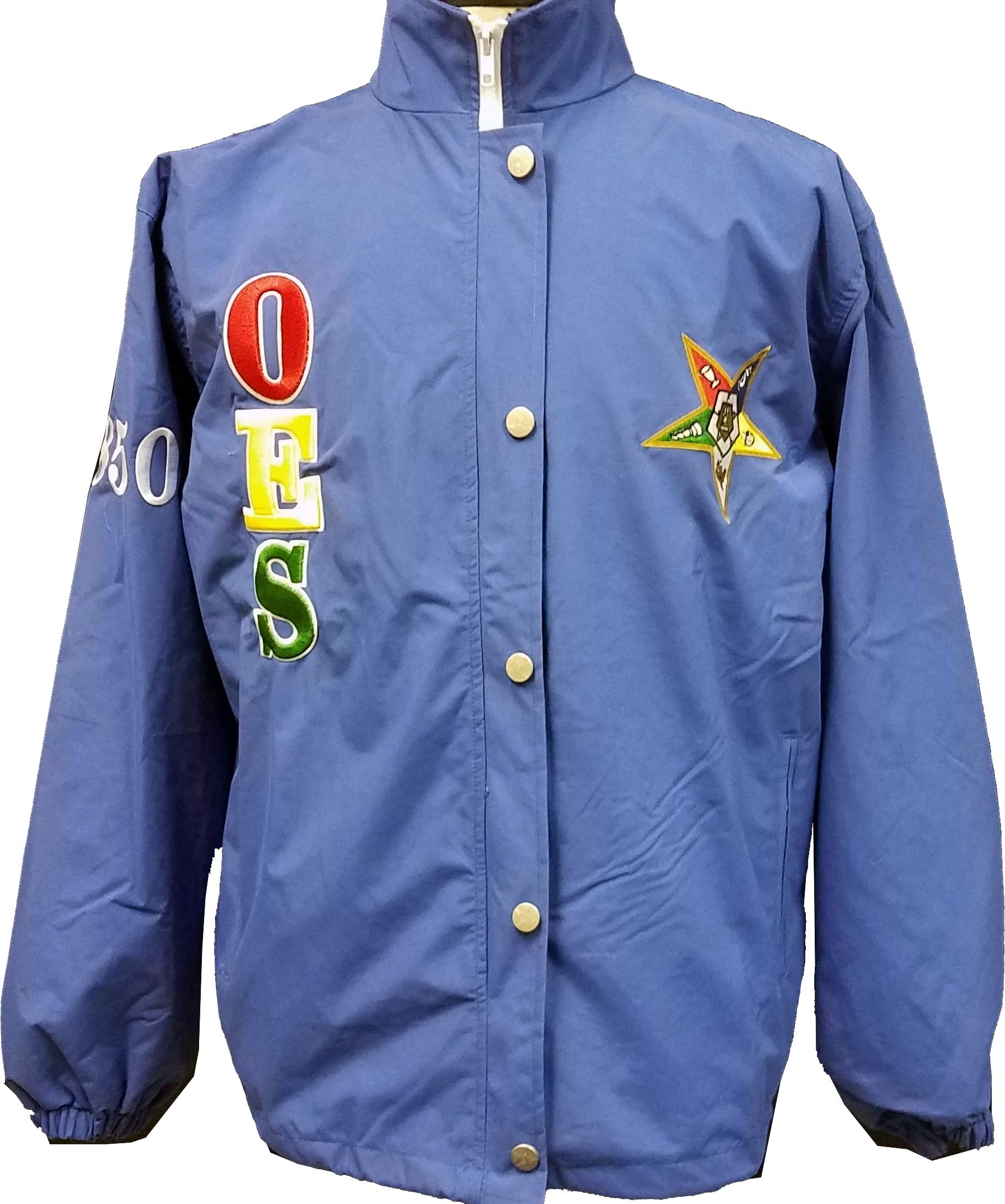 Buffalo Dallas Eastern Star Ladies All Weather Windbreaker Jacket [Blue - M]