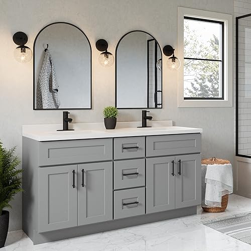 Miniatura 11 de Design House Maeve 596528-BLK - Espejo decorativo de pared en forma de arco, 30 pulgadas de alto x 20 pulgadas de largo, marco de metal moderno,