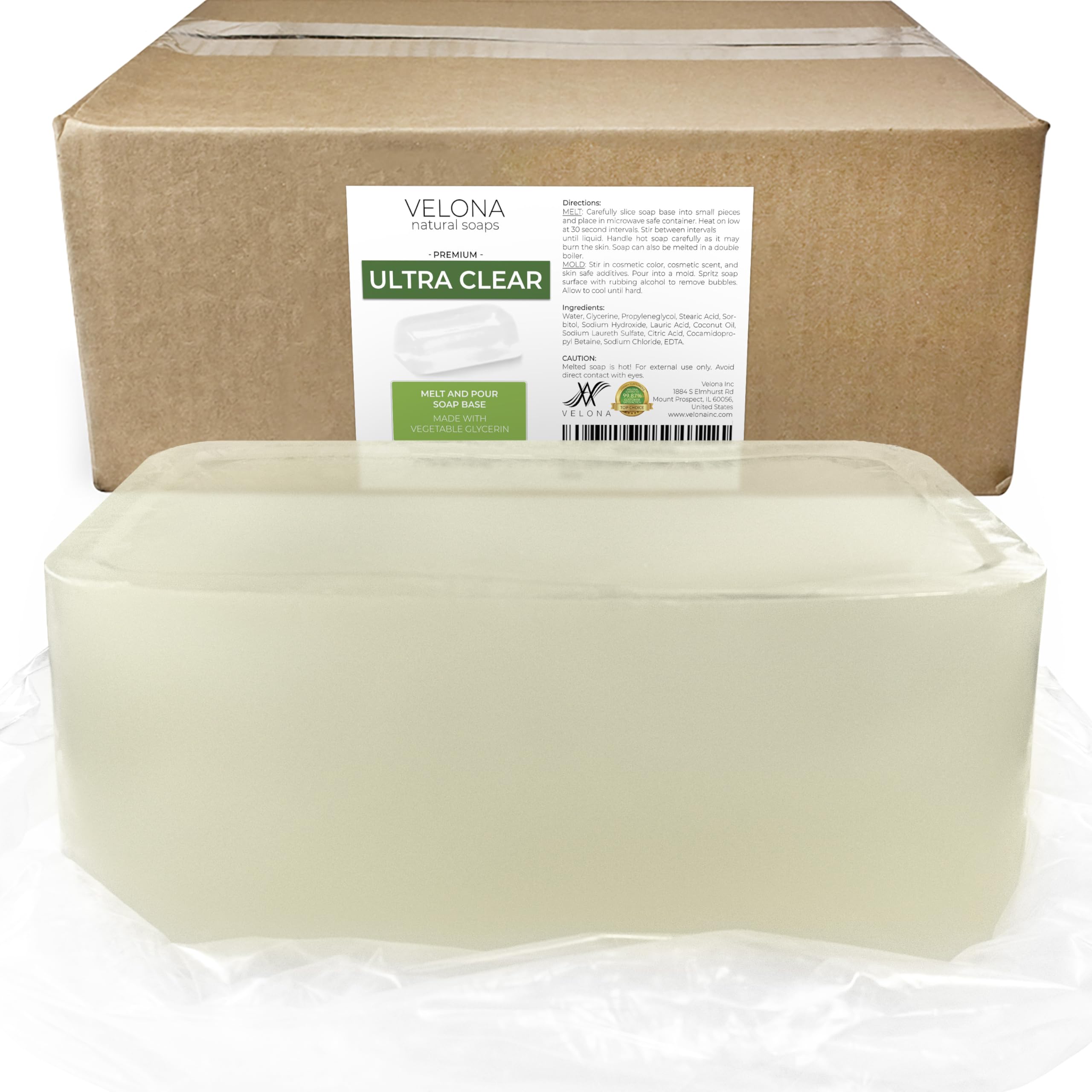 Amazon.com: velona 25 LB - Ultra Clear Melt & Pour Glycerin Soap