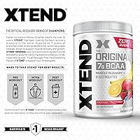 Vista 4 de Paquete de preentrenamiento y BCAA de Cellucor, polvo Original C4 de preentreno, ponche de frutas, 30 porciones + XTEND BCAA en polvo, ponche