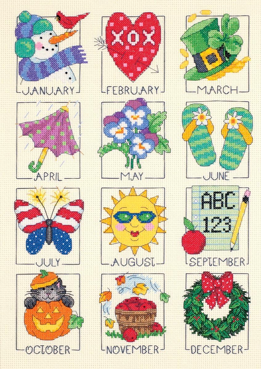 Dimensions Needlecrafts Counted Cross Stitch, A Year of Events