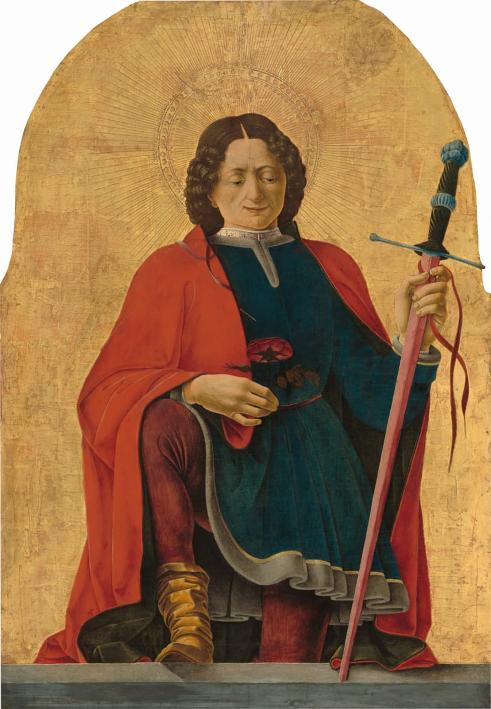 ARTXLXXBN Famous Print Painting Colorful Art Print Saint Florian by Francesco Del Cossa Canvas Art Decorations for Home Decor 60x90cm