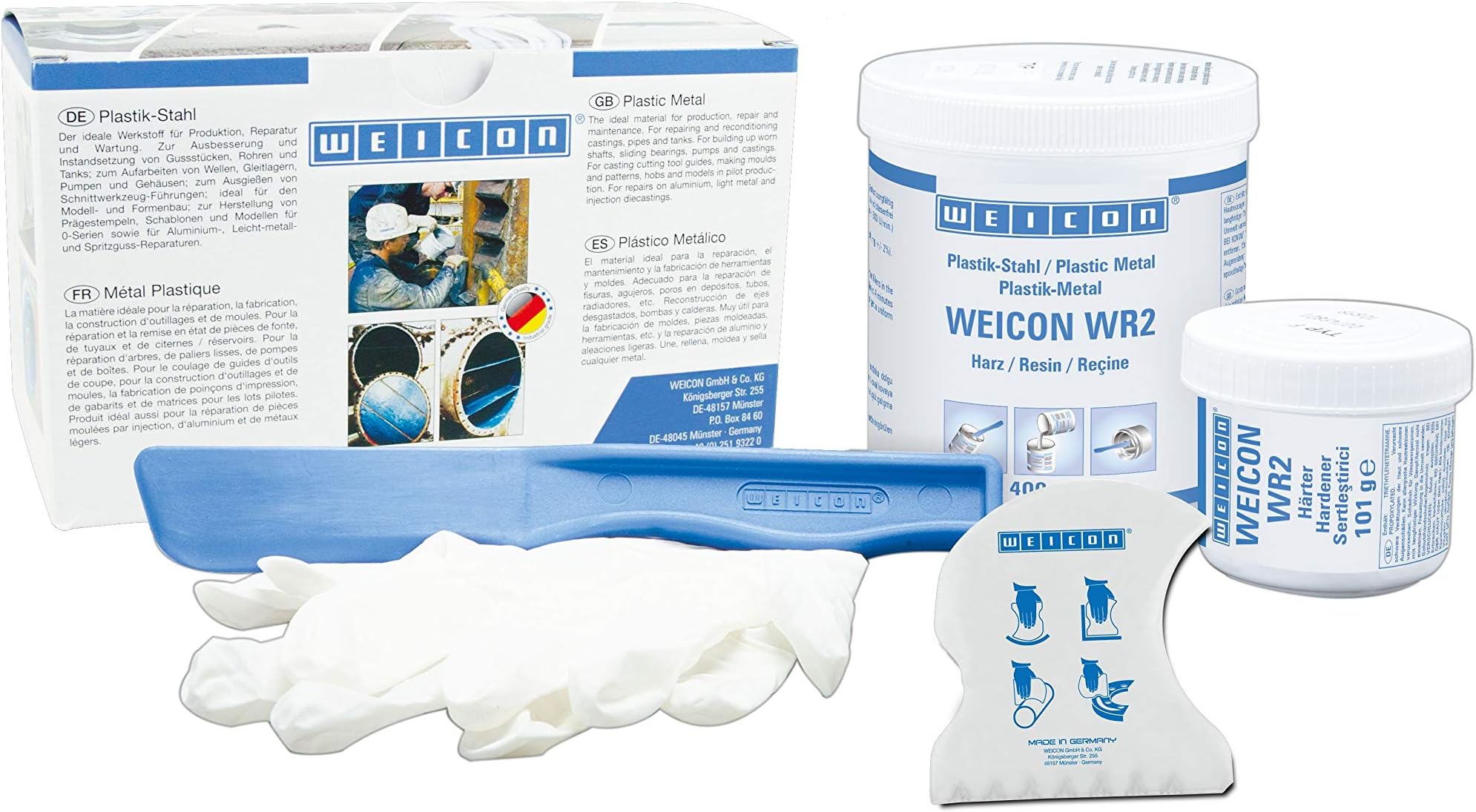 Weicon Wr2 Epoxy Resin 0.5Kg