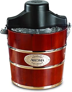 Aroma Housewares 4-Quart Traditional Ice Cream Maker, Fir Wood - coolthings.us