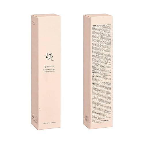 Vista 2 de Beauty of Joseon Set de Dúo para el Cuidado de Arrugas Revive Sérum de Ojos (30ml / 1 fl oz) y Revive Parche de Ginseng para Ojos