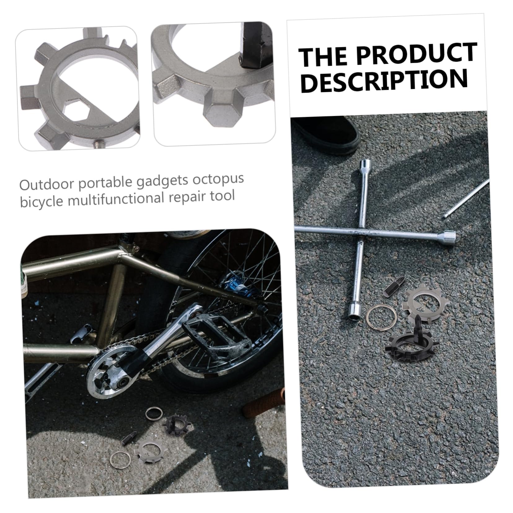 LALAFINA 2Pcs Octopus Shaped Screwdriver Multifunctional Repair Tool for Outdoor Use Compact Design Versatile Bolt Driver Bottle Opener for Bike Repairs