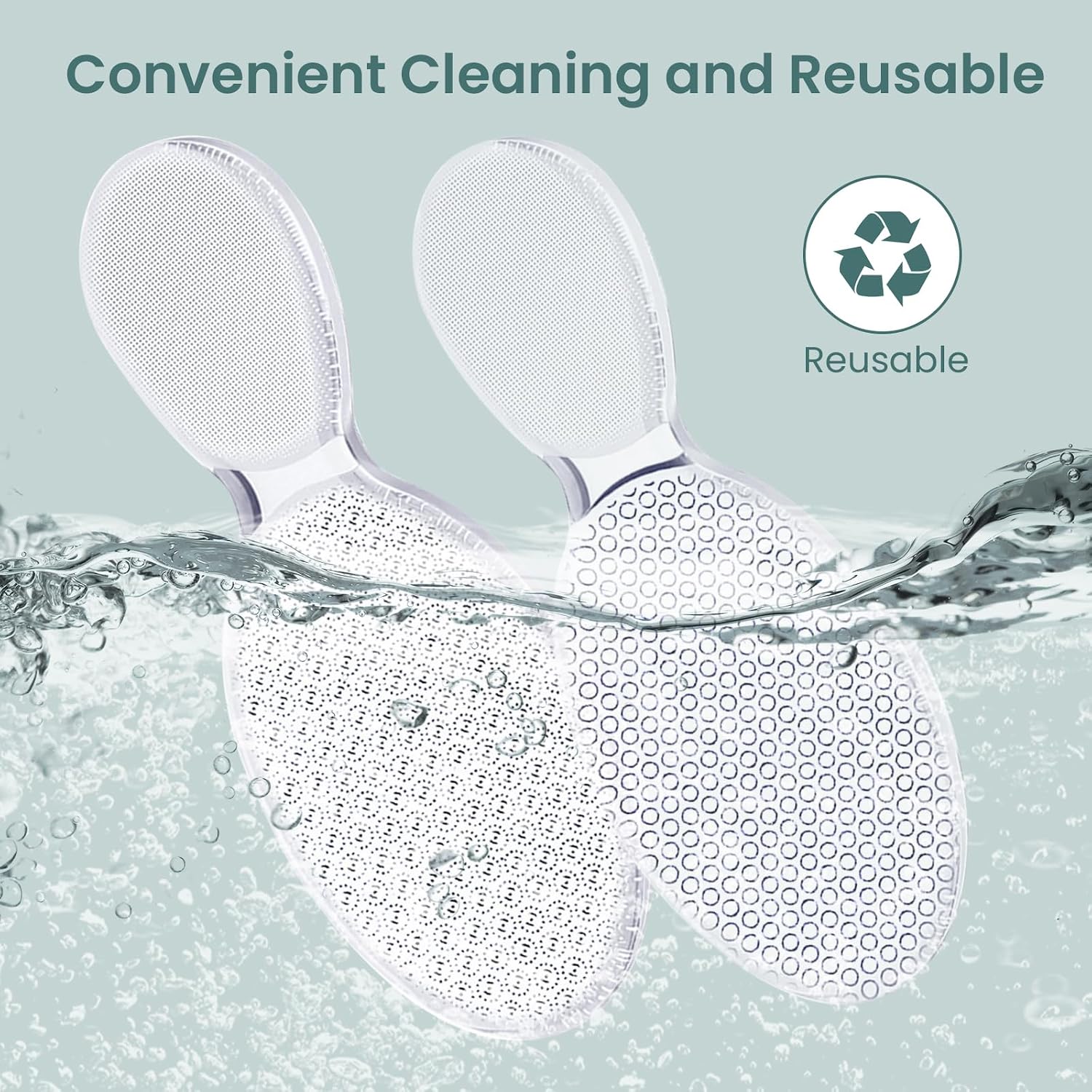 Glass Foot File 8-Shaped Rough and Smooth Sides Callus Remover Feet Heel Scrubber Dead Skin Scraper Pumice Stone Professional Pedicure Tools for Women and Men (Large Pack)