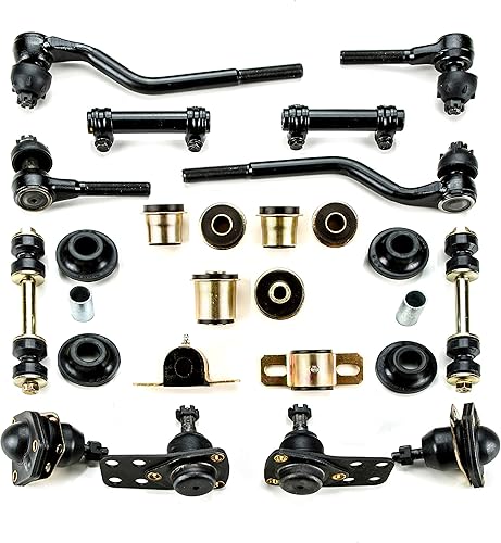 Andersen Restorations - Kit de reconstrucción de suspensión frontal de poliuretano negro compatible con Chevrolet Chevy II/Nova OEM Spec reemplazos