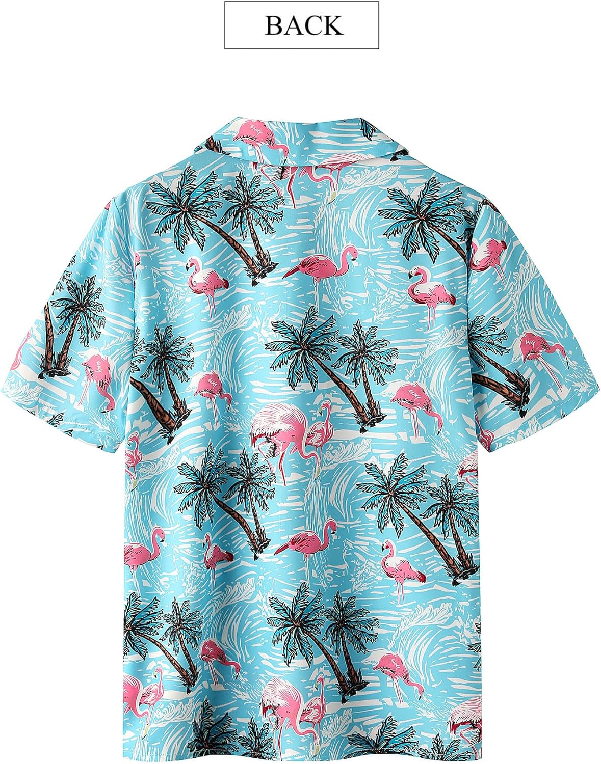 ZXZY Women Summer Hawaii Shirts Soft Cool Floral Tropic Print Short Sleeve Button Up Tops T-Shirt - Image 3
