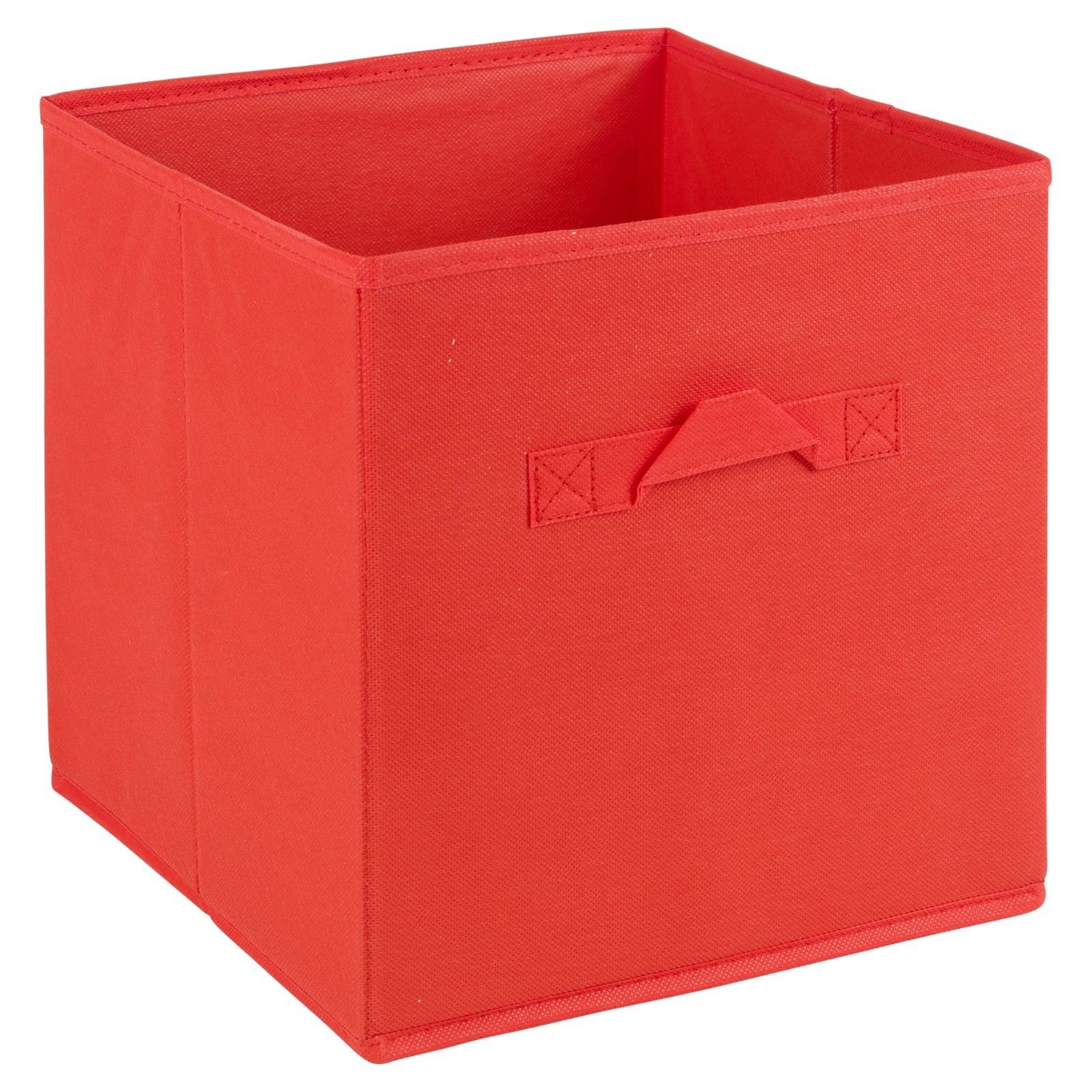 Urbnliving Red Collapsible Storage Cube Drawer Box With Carry Handles ( - Large)