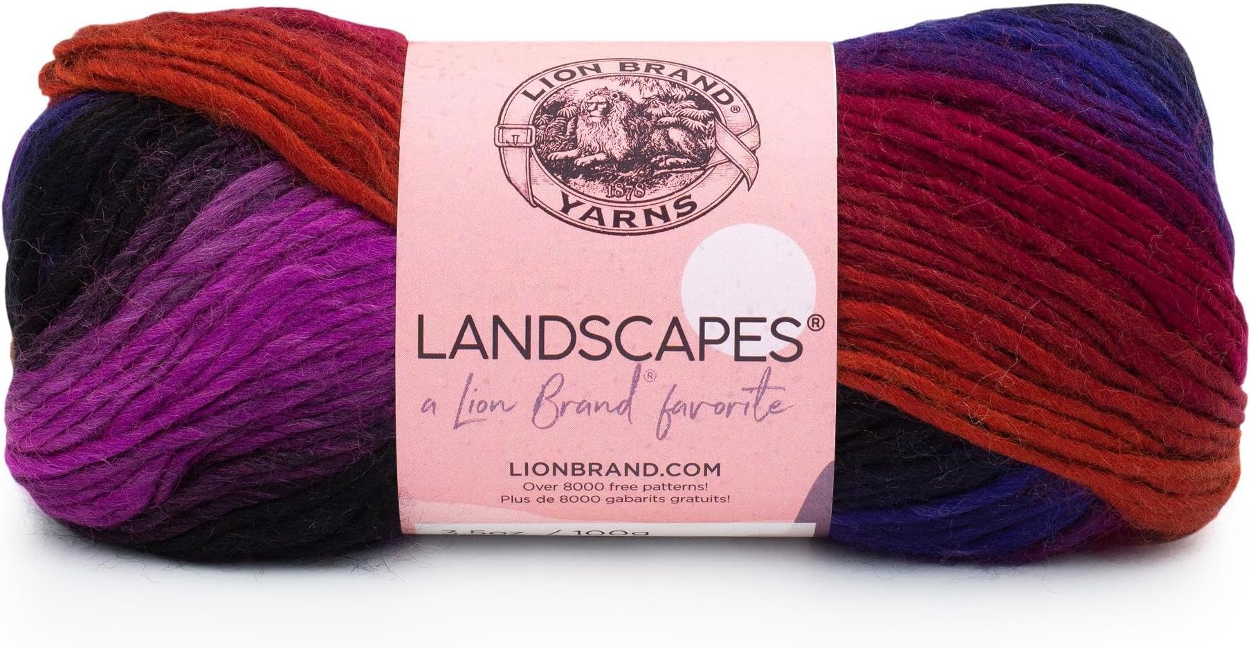 Landscapes Yarn, Acrylic, Volcano, 17.78 x 7.62 x 7.62 cm