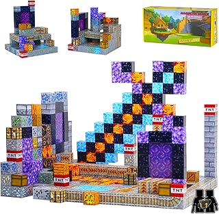 Welmay Montessori Magnetic Building Blocks, 100 Pieces Magnetic Building Blocks for Children, Magnetic Toy from Boys and Girls 3 4 5 6+ Years, Creative Magnetic Building Blocks, 2.3 cm