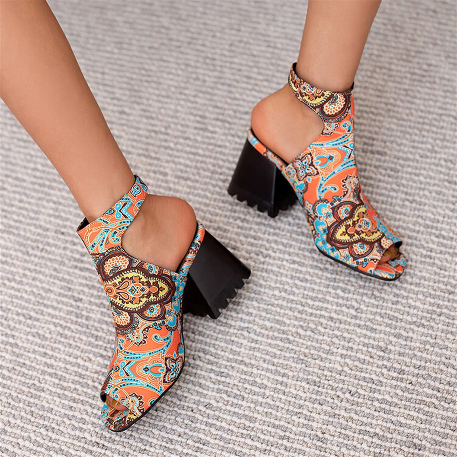 Cocila Sandali Tacco Alto Romani Con Fibbia A Punta Tinta Unita Donna Scarpe Con Tacco E Plateau Scarpe 42 Rossi Estive Neri 43 Cuoio Sandalo Elegante Tacchi Lacci Argento Estivi Basso Gioiello