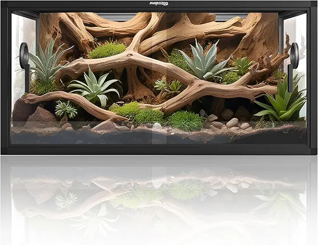 Phailozoo 50 Gallon Reptile Vivarium - 36x18x18 Front Opening Terrarium