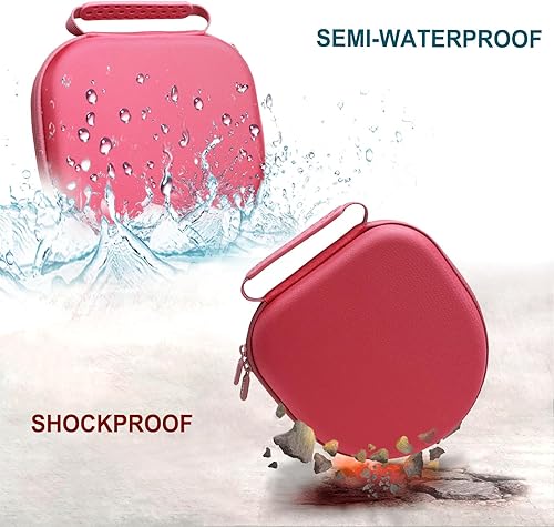 Miniatura 5 de LTGEM - Funda rígida para auriculares Anker Soundcore Space Q45  Q35 con cancelación de ruido adaptativos, bolsa protectora de almacenamiento (rosa)