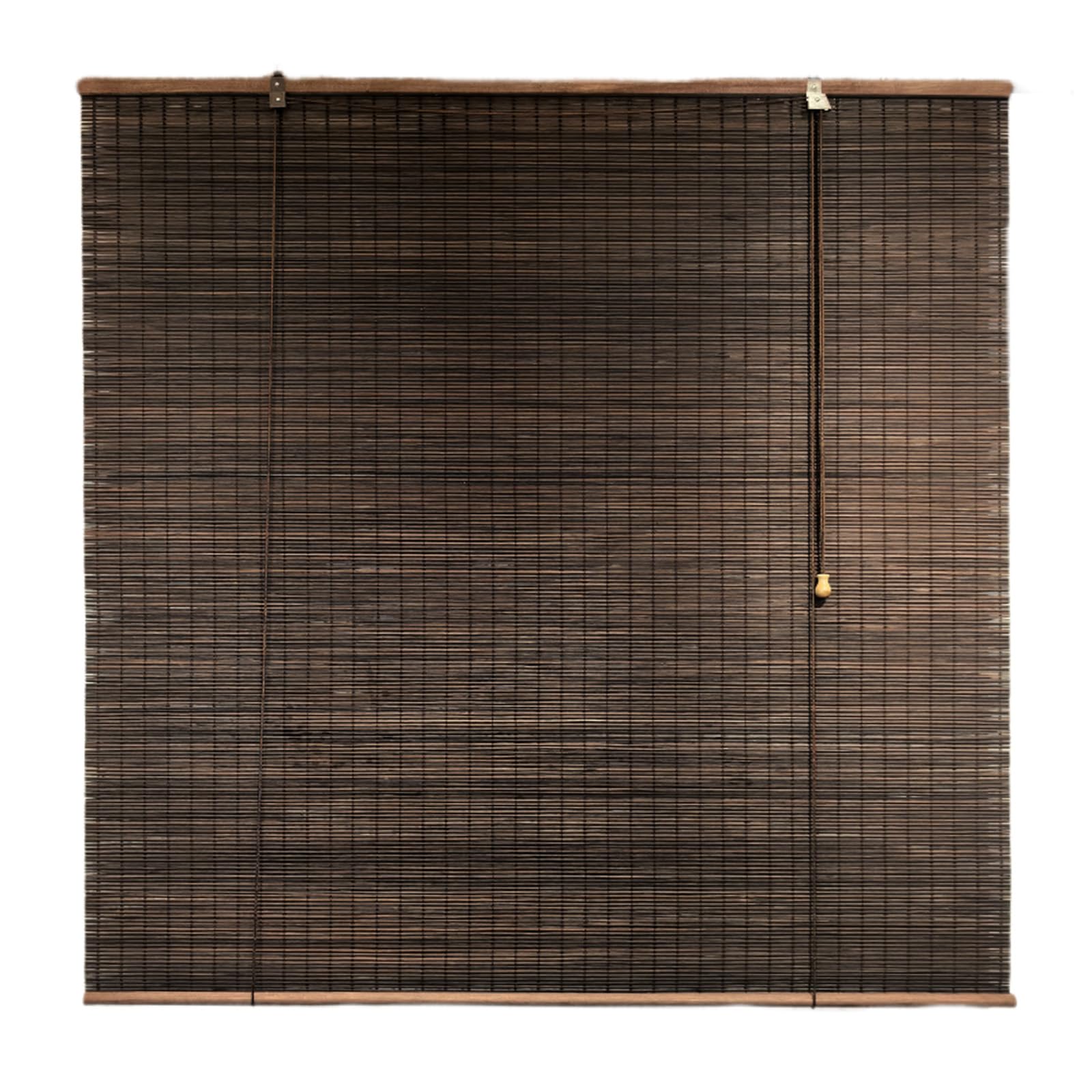 ZHUOZ1T Bamboo Roller Blinds,Made To Measure Blinds,95% Blackout Blinds,Roman Roller Shades,Breathable/Sun Protection/Privacy,for Indoor,Outdoor,Width × Height (145cm x 260cm,Brown)